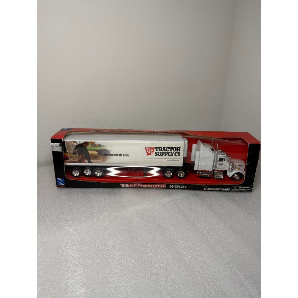 NewRay Kenworth W900 Long Hauler Tractor Supply Co TSC Die-Cast 1:43 Truck White